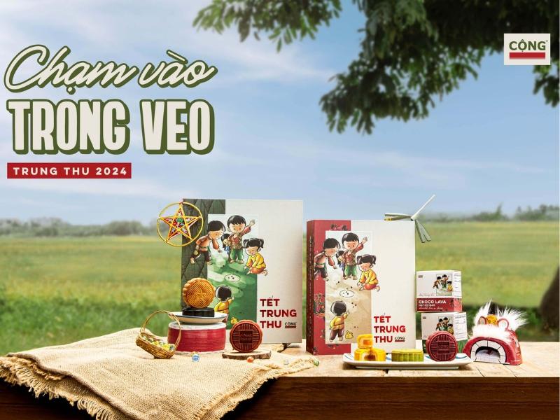 Hộp bánh Trung thu Chạm vào trong veo