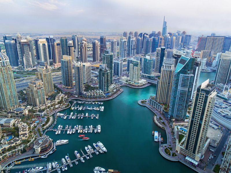 Toàn cảnh Dubai từ trên cao - Du lịch Dubai tháng 12