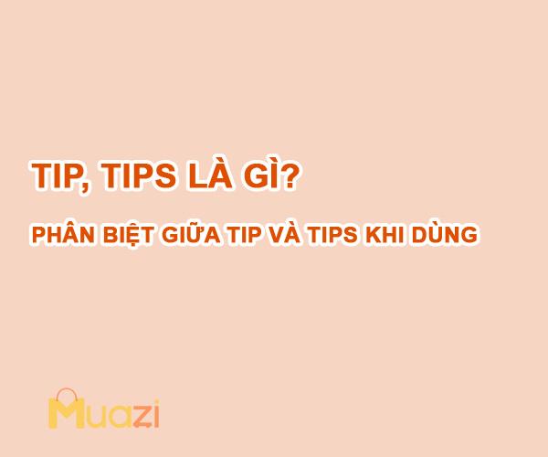 Tip, Tips là gì? Phân biệt giữa Tip và Tips khi dùng